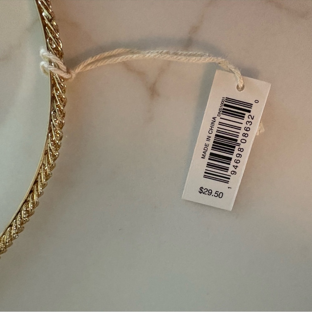 Club Monaco Gold Woven Headband - Picture 2 of 3